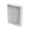gabinete de medios de 19 pulgadas de alto, para empotrar en pared (360 x 478 x 95 mm).