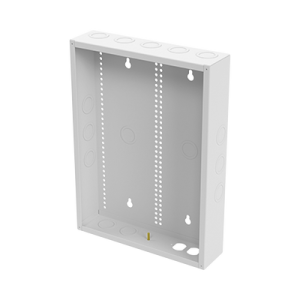 gabinete de medios de 19 pulgadas de alto, para empotrar en pared (360 x 478 x 95 mm).