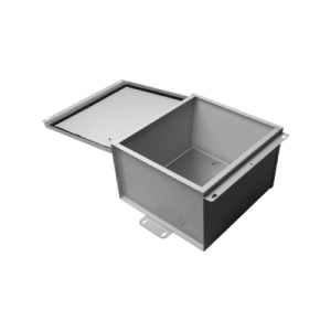 gabinete de telecom. de acero galvanizada con plato interior (400 x 400 x 250 mm). se puede poner candado.