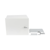 gabinete para instalación de 2 baterías pl4012, fabricado en lámina galvanizada, opción para montar en poste (no incluido)