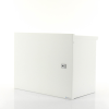 gabinete de acero galvanizado, para instalación de 1 batería pl110d12, (550 x 420 x 290 mm) instalación en piso o poste, accesorios (no incluidos)