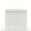 gabinete de acero galvanizado, para instalación de 1 batería pl110d12, (550 x 420 x 290 mm) instalación en piso o poste, accesorios (no incluidos)