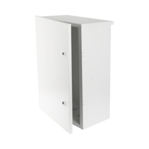 gabinete para instalación de 2 baterías pl110d12, fabricado en lámina galvanizada, accesorios para piso o poste (no incluidos)