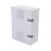 gabinete para instalación de 2 baterías pl110d12, fabricado en lámina galvanizada, accesorios para piso o poste (no incluidos)
