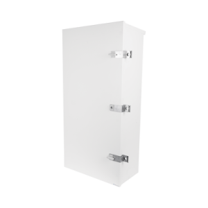 gabinete para instalación de 3 baterías pl110d12, fabricado en lámina galvanizada, accesorios para piso o poste (no incluidos)