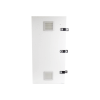 gabinete para instalación de 3 baterías pl110d12, fabricado en lámina galvanizada, accesorios para piso o poste (no incluidos)