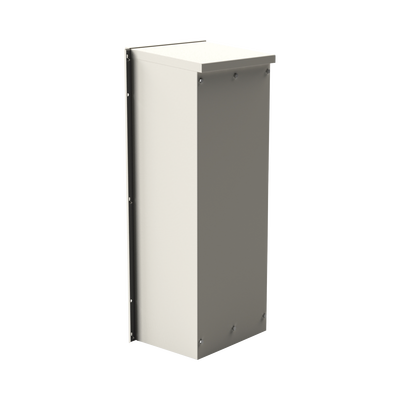 gabinete acero galv. para 3 bat. pl110d12. puerta sin ventilación. acc. de piso o poste no incluidos (400 x 1060 x 300mm). gabinete acero galv. para 3 bat. pl110d12. puerta sin ventilación. acc. de piso o poste no incluidos (400 x 1060 x 300mm).