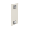 gabinete acero galv. para 3 bat. pl110d12. puerta ventilada. acc. de piso o poste no incluidos (400 x 1060 x 300mm).
