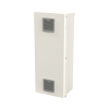 gabinete acero galv. para 3 bat. pl110d12. puerta ventilada. acc. de piso o poste no incluidos (400 x 1060 x 300mm).