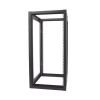 rack estándar 19" de 4 postes, acero, 24 unidades, profundidad ajustable.