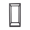 rack estándar 19" de 4 postes, acero, 24 unidades, profundidad ajustable.