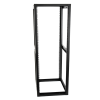 rack estándar 19" de 4 postes, acero, 45 unidades, profundidad ajustable.