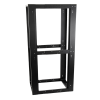 rack estándar 19" de 4 postes, acero, 45 unidades, profundidad ajustable.