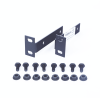 kit de brackets adaptadores para rack eiqr y organizadores de cable verticales.