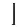 rack de 2 postes (doble perforación), estándar 19", 45 unidades, fabricado en acero, base "l" para anclar a piso.
