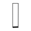 rack de 2 postes (doble perforación), estándar 19", 45 unidades, fabricado en acero, base "l" para anclar a piso.