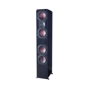 elite series premium home theater 3 vias, 4 woofer de fibra de carbono 6.5", 1 tweeter de titanio, color negro