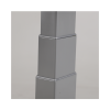 base de escritorio motorizado profesional / altura ajustable 60 125cm / estructura estable / funcionamiento suave / 3 preset de posiciones / color gris / soporta hasta 100kg de carga