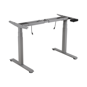 base de escritorio motorizado profesional / altura ajustable 60 125cm / estructura estable / funcionamiento suave / 3 preset de posiciones / color gris / soporta hasta 100kg de carga