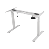 base de escritorio motorizado profesional / altura ajustable 60 125cm / estructura estable / funcionamiento suave / 3 preset de posiciones / color blanco / soporta hasta 100kg de carga