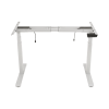base de escritorio motorizado profesional / altura ajustable 60 125cm / estructura estable / funcionamiento suave / 3 preset de posiciones / color blanco / soporta hasta 100kg de carga