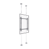 montaje cableado de acero| suelo a techo| capacidad máx. de carga 30kg| para pantallas de 32" ~ 75"| vesa 400 x 600