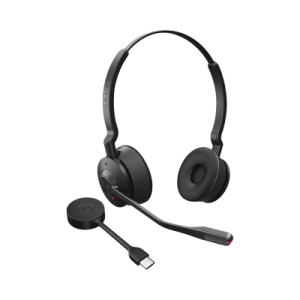 jabra engage 55, auricular stereo versión ms con aislamiento de ruido activa, adaptador dect usb a (9559 450 125)