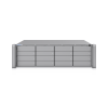 envr unifi enterprise con soporte para hasta 210 cámaras hd, 140 cámaras 2k o 70 cámaras 4k, con unifi protect & access, 1 puerto rj45 10g, 2 puertos sfp+ 10g y 16 bahías para discos duros