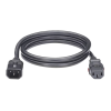 cable de alimentación eléctrica con bloqueo de seguridad, de iec c14 a iec c13, 1.2 metros de largo, color negro, 1 pieza