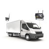sistema profesional inalámbrico de cámara de reversa infrarroja y monitor touch de 7" para vehículos de trabajo y montacargas