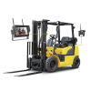 sistema profesional inalámbrico de cámara de reversa infrarroja y monitor touch de 7" para vehículos de trabajo y montacargas