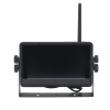 sistema profesional inalámbrico de cámara de reversa infrarroja y monitor touch de 7" para vehículos de trabajo y montacargas