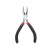 juego de 3 mini pinzas de corte de 5". incluye: pinza de punta redonda, diagonal y punta de aguja.