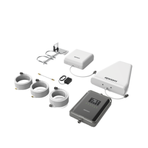 kit amplificador de señal celular 2g, 3g, 4g y 5g / mejora llamadas convencionales y volte / amplifica señal de telcel, at&t, movistar, bait,diri y más / cubre hasta 300 m² con una antena y hasta 600 m² con 2 antenas.