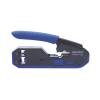 pinza slim para corte y terminado de plugs rj45/rj11, acero al carbón y mango ergonómico.