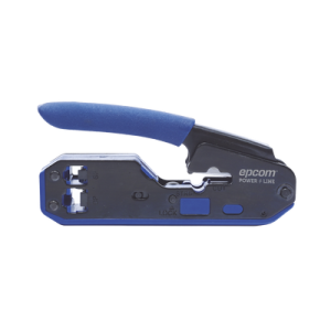 pinza slim para corte y terminado de plugs rj45/rj11, acero al carbón y mango ergonómico.