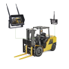 sistema profesional inalámbrico de cámara de reversa infrarroja y monitor de 7" para vehículos de trabajo y montacargas