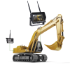 sistema profesional inalámbrico de cámara de reversa infrarroja y monitor de 7" para vehículos de trabajo y montacargas