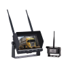 sistema profesional inalámbrico de cámara de reversa infrarroja y monitor de 7" para vehículos de trabajo y montacargas