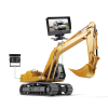 sistema profesional de cámara de reversa y monitor alámbrico para vehículos de trabajo y montacargas