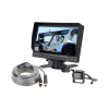 sistema profesional de cámara de reversa y monitor alámbrico para vehículos de trabajo y montacargas
