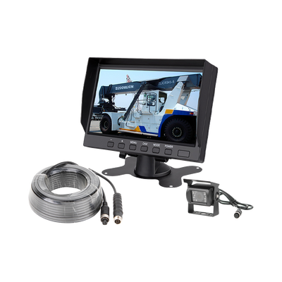 sistema profesional de cámara de reversa y monitor alámbrico para vehículos de trabajo y montacargas sistema profesional de cámara de reversa y monitor alámbrico para vehículos de trabajo y montacargas