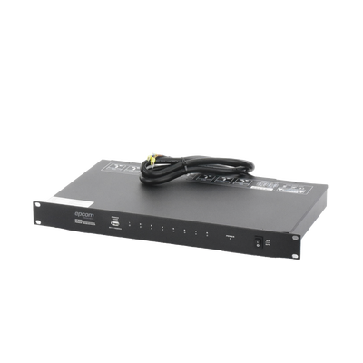 secuenciador de potencia | 8 salidas | delay de activación de 1 segundo | recomendado para rack de amplificación, videowall, o equipos de alta potencia. secuenciador de potencia | 8 salidas | delay de activación de 1 segundo | recomendado para rack de amplificación, videowall, o equipos de alta potencia.