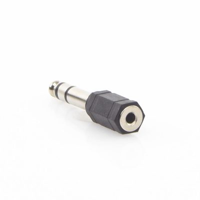 adaptador de audio 3.5mm hembra a 6.3mm macho (audio estereo) adaptador de audio 3.5mm hembra a 6.3mm macho (audio estereo)