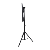 trípode portátil con soporte de piso para monitores de 32 a 65" / vesa 600 x 400 / acero / montaje de 65 cm a 1 mt