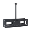 montaje de techo universal doble para monitores de 32 a 65" / soporta hasta 60 kg x pantalla / vesa 600 x 400/ acero / montaje telescopico de 50 cm hasta 90 cm