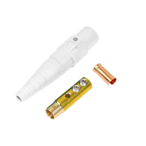 conector camlock 400 amperes hembra color blanco