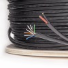 bobina de cable siamés cat5e cca + 2 cables gruesos (16 awg) para alimentar cámaras más lejos / 305m / instalación en exterior / uso industrial para climas extremos
