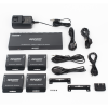 splitter hdmi 1x4 | extensor hdmi | 4k@30hz 40m | 1080p@60hz 70m | función poc | 4:4:4