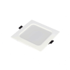 spot cuadrado empotrable / 12 x 12 cm / luz fría / 110 v / 6 w / 420 lúmenes / 25000 hrs / Ángulo de apertura 120° / ip20